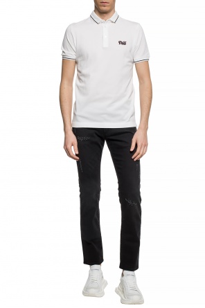 Logo-embroidered polo shirt, zdjęcie 2 Logo-embroidered polo shirt od Dolce & Gabbana